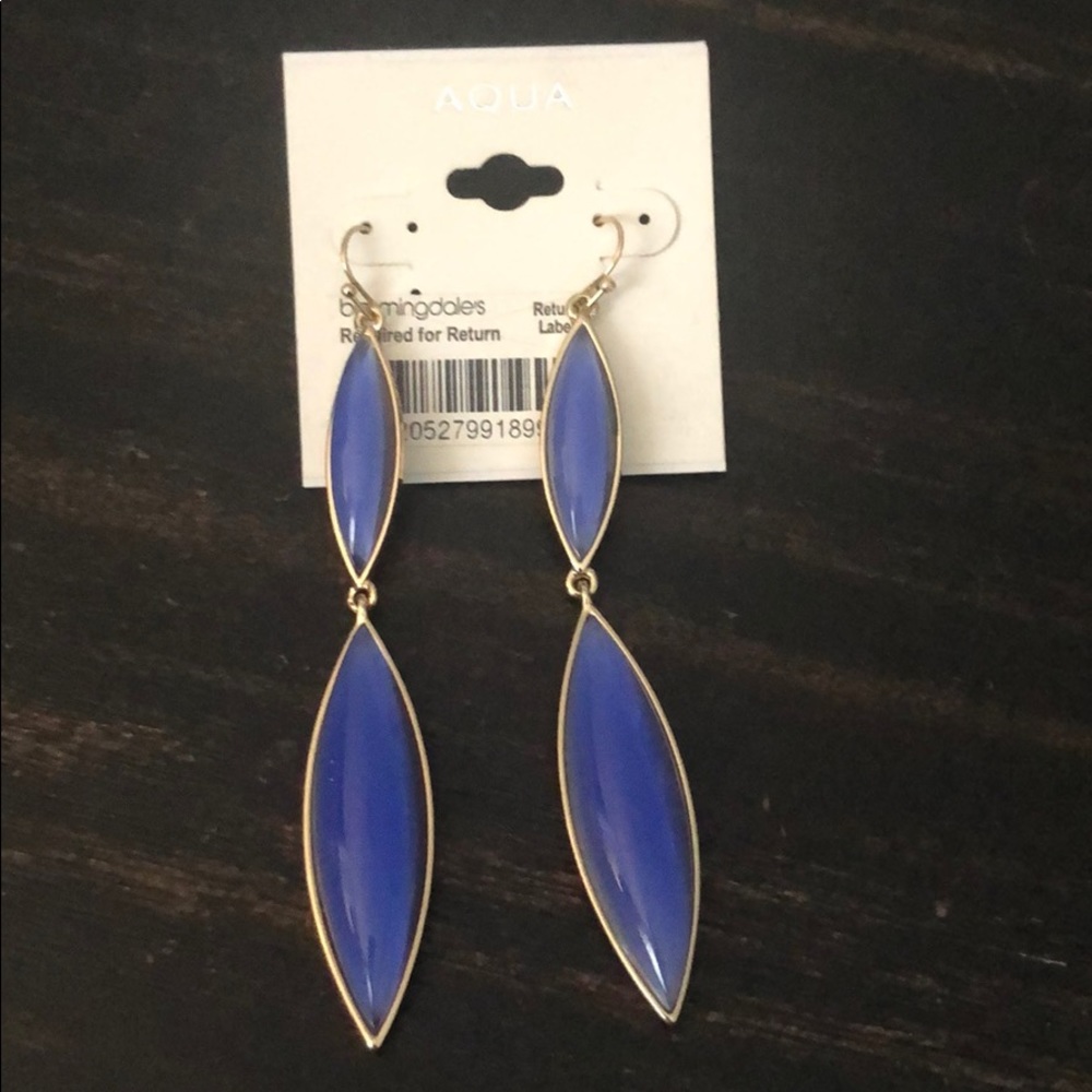 Dangly blue AQUA Earrings